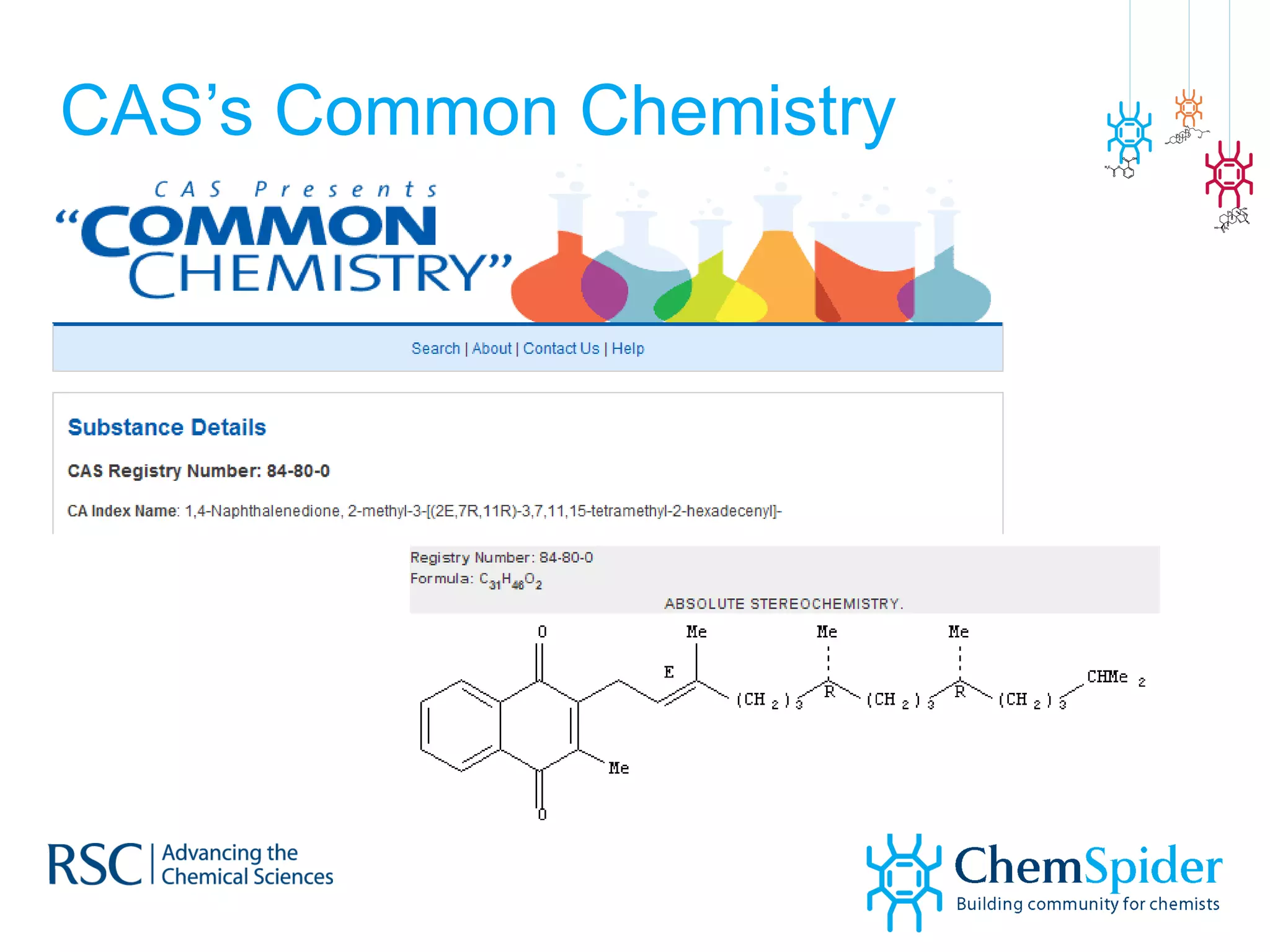 CAS’s Common Chemistry 