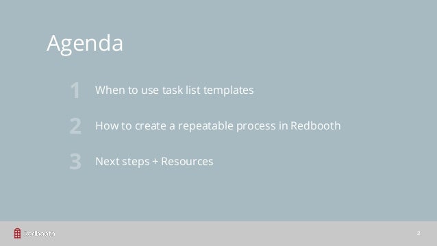how to best practice task list templates