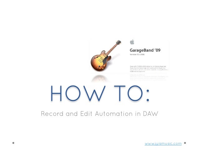 How To Record And Edit Automation In Garageband