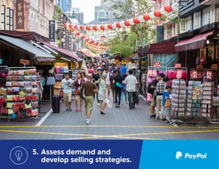 12
5.	Assess demand and
develop selling strategies.
 