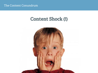 The Content Conundrum
Content Shock (!)
 