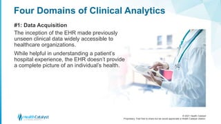 How to Accelerate Clinical Improvement Using Four Domains of Clinical Analytics
