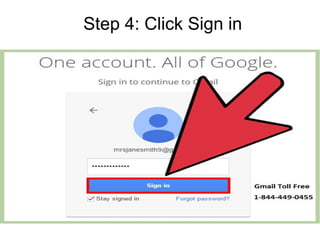 Step 4: Click Sign in
 