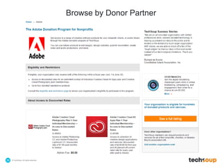 © TechSoup | All rights reserved.36
Browse by Donor Partner
 