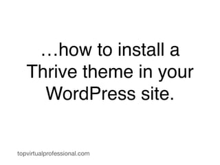 Some Ideas on Thrive Themes How To Upload Video You Should Know