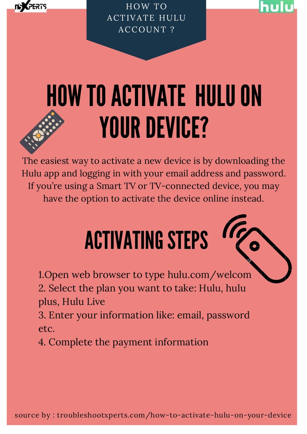 How to activate hulu on your device