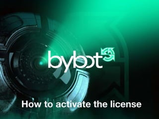How to activate the license
 