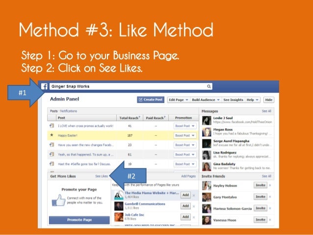 How to add a facebook admin by Ginger Snap Works