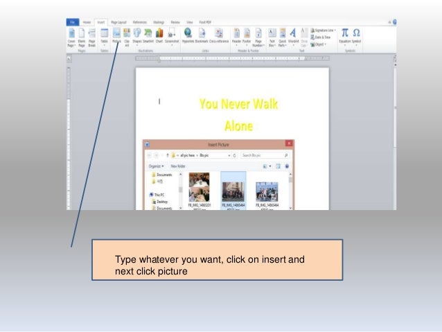 How to add a picture behind your text in microsoft word