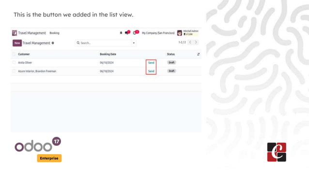 How to add button in list view Odoo 17 - Odoo 17 Slides | PPTX