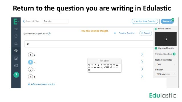 How To Add Chemical Equations To An Edulastic Question