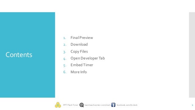 embed countdown timer in powerpoint slide