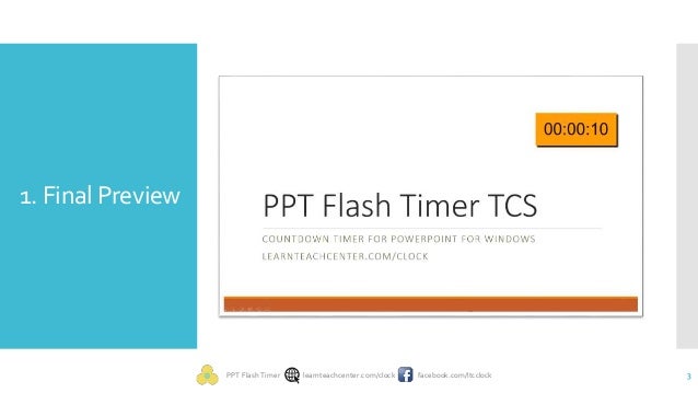 embed countdown timer in powerpoint slide