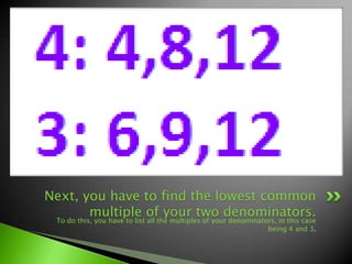 How to add fractions final | PPT