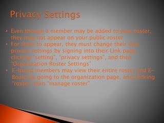 How to Add Members to Your Roster | PPTX