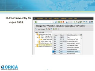 Object Links How to add new Object Link in SAP DMS | PDF