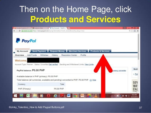 How to Add Paypal Buttons