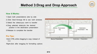 How to Add PowerPoint Slides From One Presentation to Another | PPT ...
