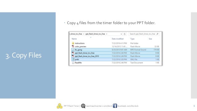 embed countdown timer in all slides in powerpoint