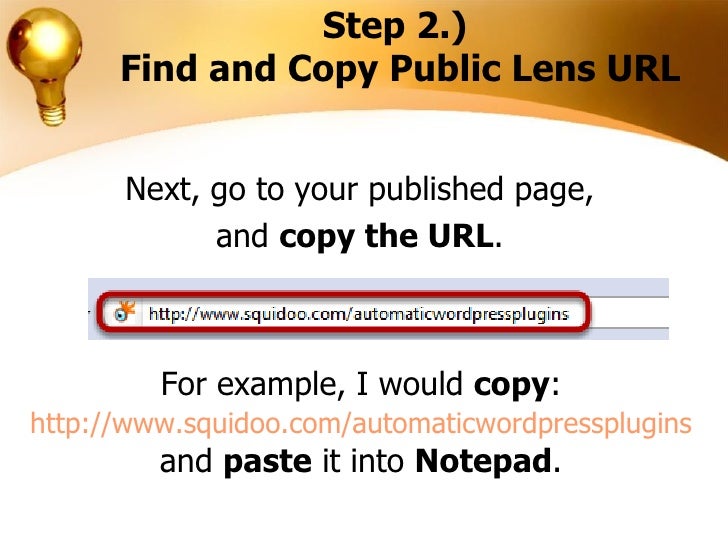 Add Squidoo lens to Technorati