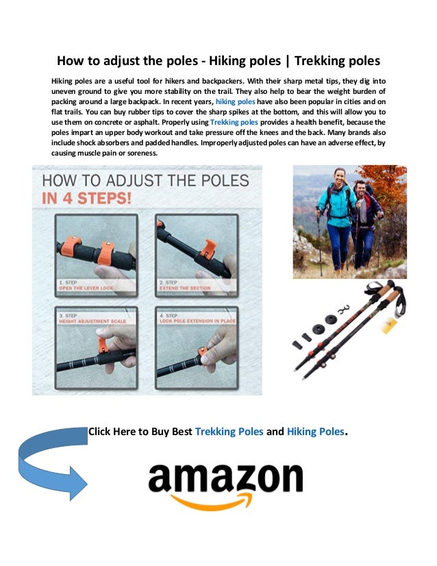 How to adjust the poles - Hiking poles | Trekking poles