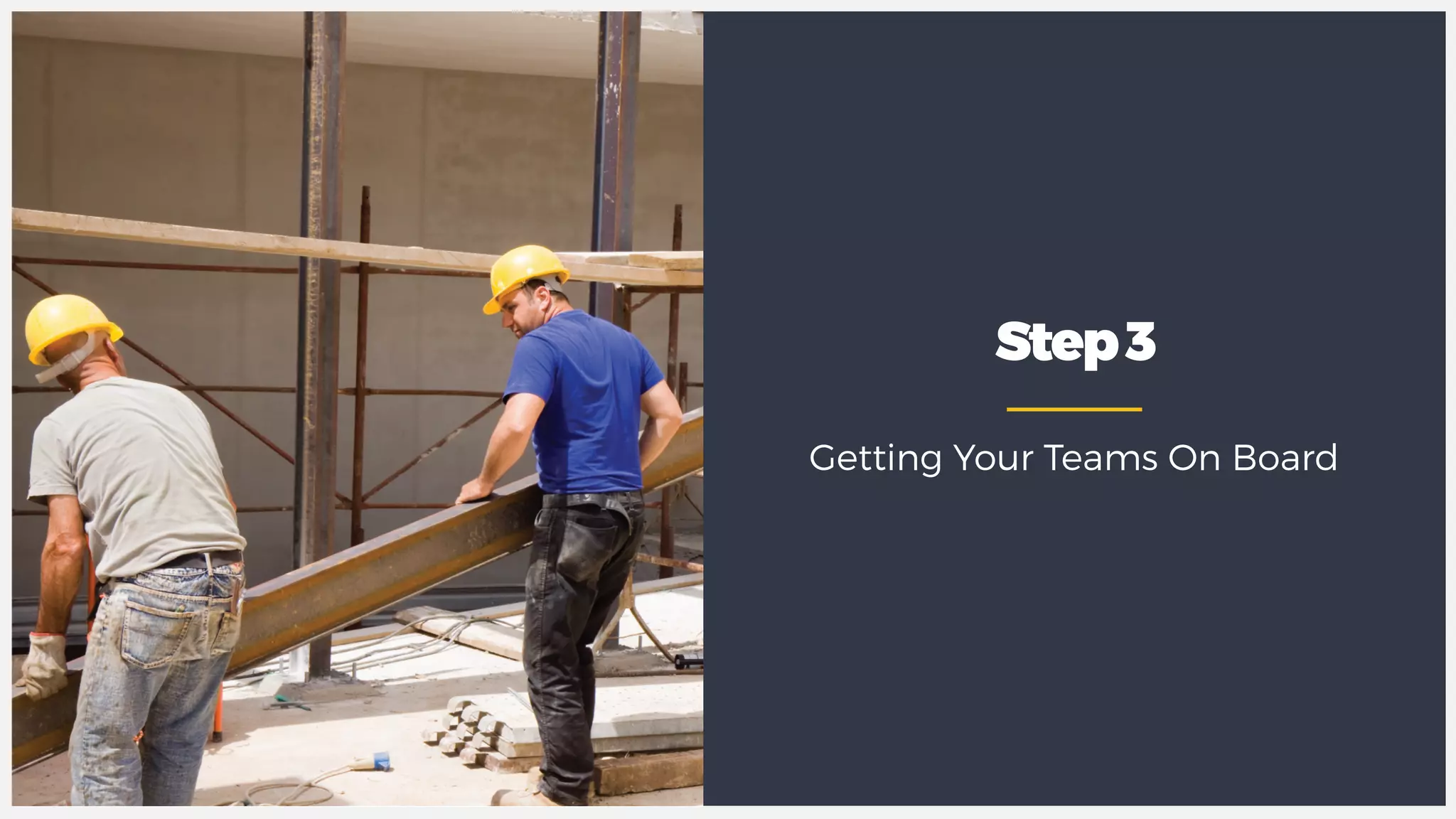 Step3
Getting Your Teams On Board
 