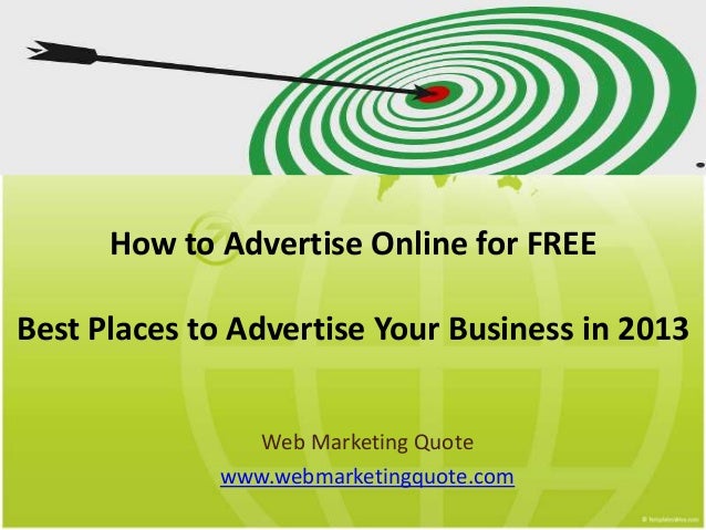 Best Places to Advertise Your Business Online in 2013