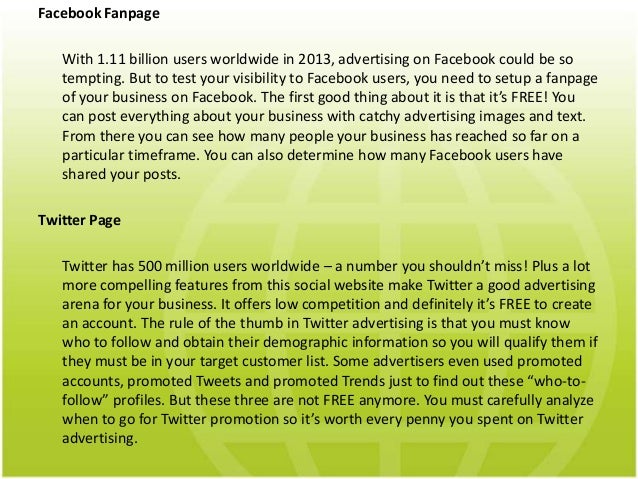 Best Places to Advertise Your Business Online in 2013