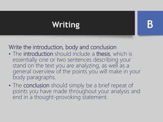 How to analyze fiction | PPTX