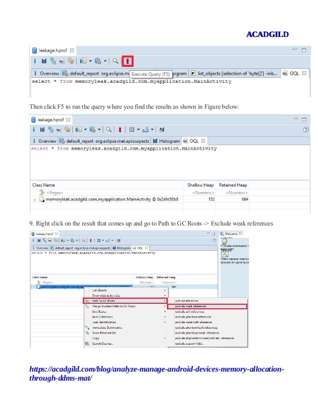 Acadgild Android Lesson How To Analyze Amp Manage Memory On Andro