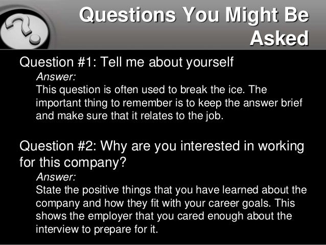 How to Answer 10 Common Interview Questions