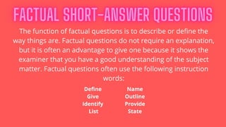 Breaking down an exam question | PDF
