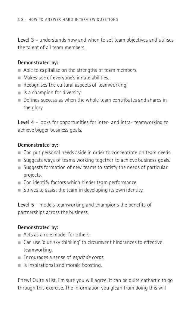 How to answer hard interview questions and everything else 