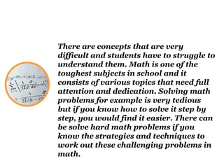 Sweaty Math Answer How to answer math problems with no sweat | PPT