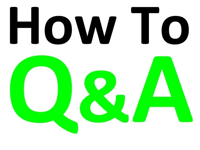 How To Q A 質問の答え方 English Japanese Slide