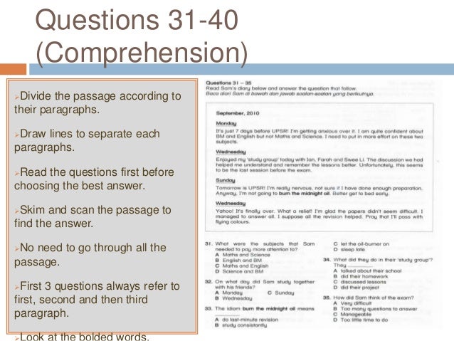 36+ Upsr English Comprehension Background