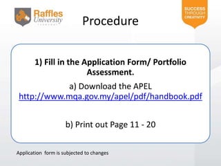 How to Apply APEL? | PPTX