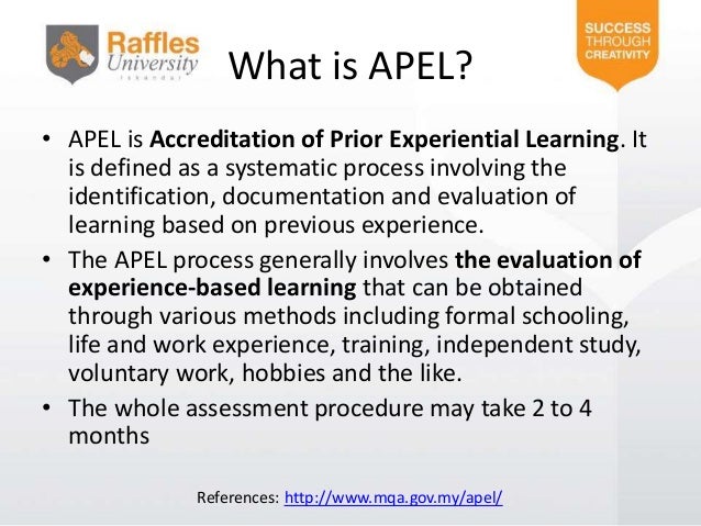 How to Apply APEL?