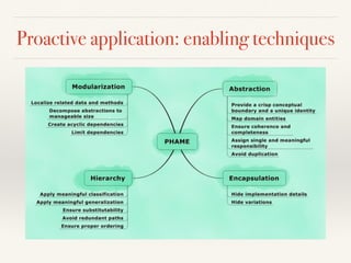 Proactive application: enabling techniques
 
