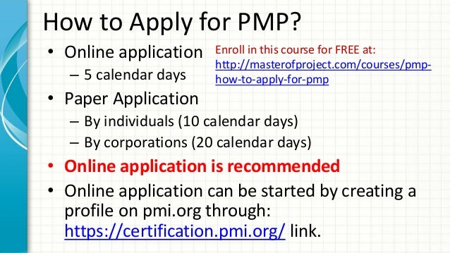 apply for pmp exam