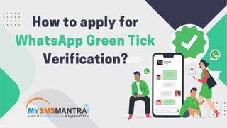 How to apply for
WhatsApp Green Tick
Verification?
 