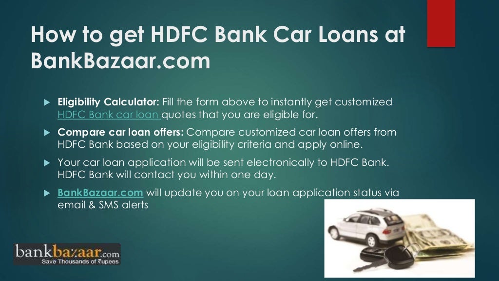 How to apply hdfc bank car loan online