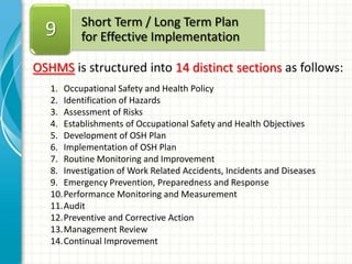 Oshms Checklist How to apply industrial safety standard in myanmar 241212 | PPTX