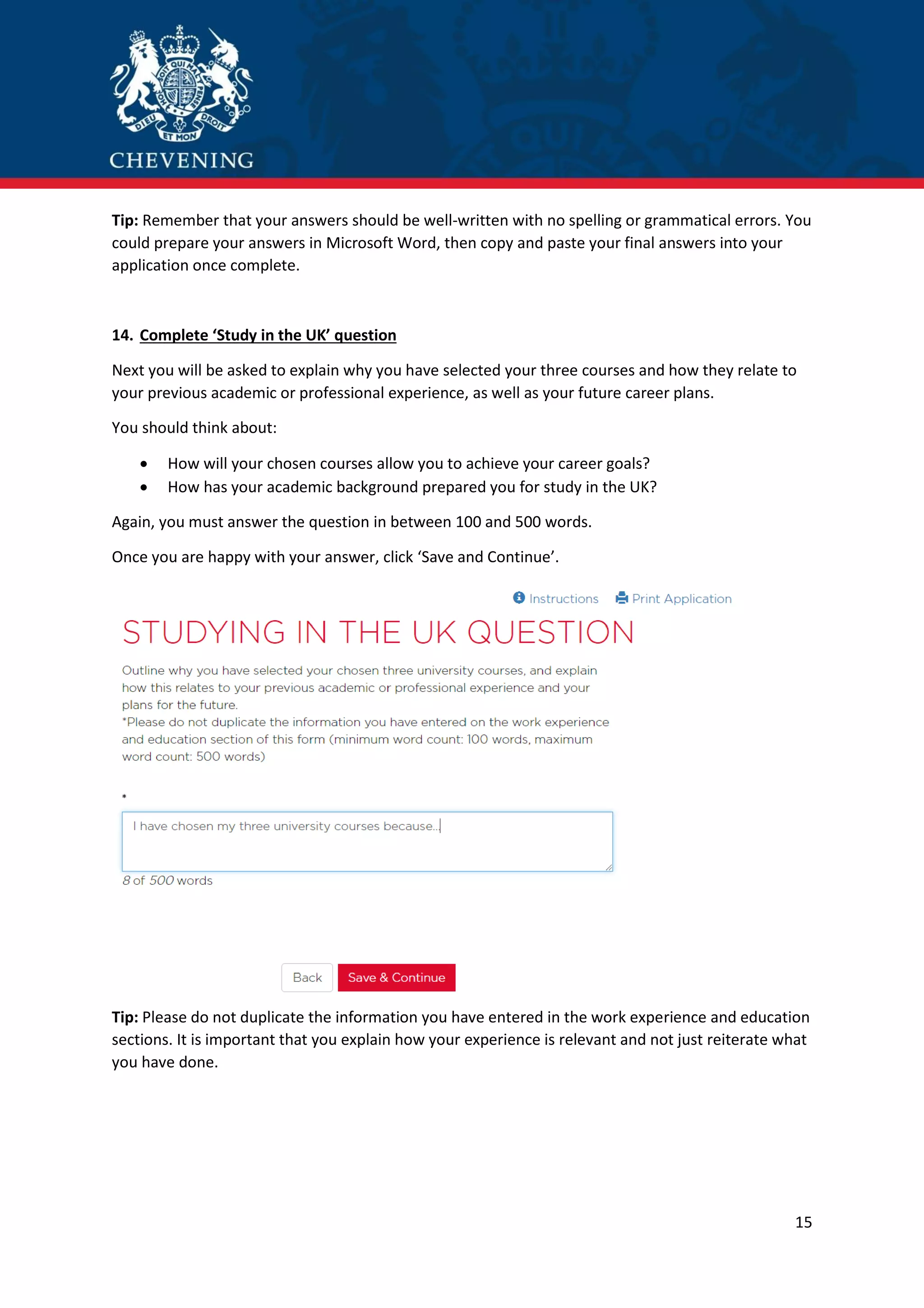 Chevening Scholarship How to Apply step bystep guide PDF Free Download