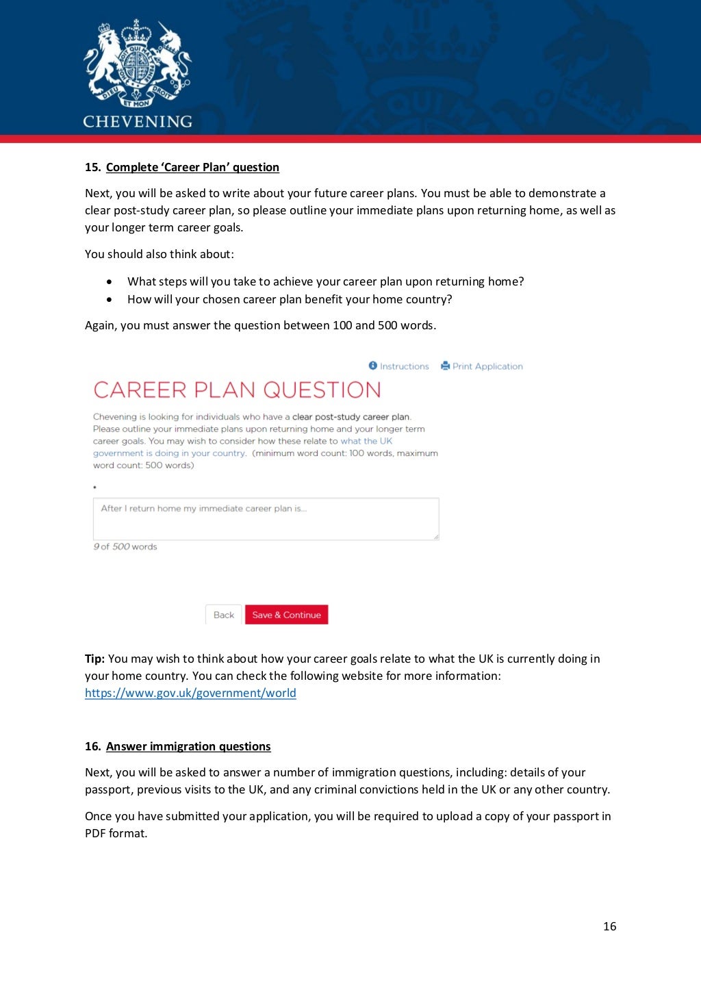 Chevening Scholarship How to Apply step bystep guide
