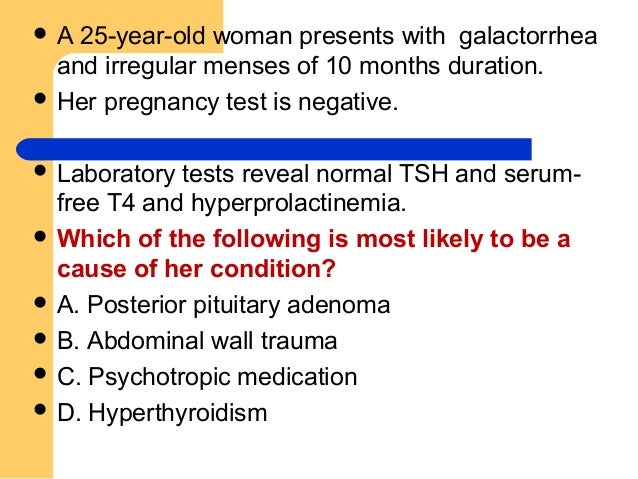 Amenorrhea with negative pregnancy test