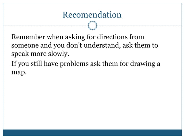 How to ask and give directions | PPTX