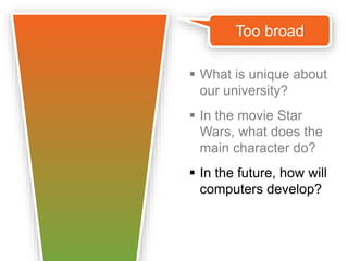 What must one do in order to get a job? 
Quá dễ 
These students are 
having trouble identifying 
the context. 
 