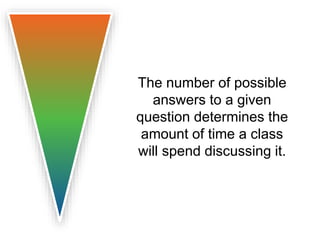 Too broad 
 What is unique about 
our university? 
 In the movie Star 
Wars, what does the 
main character do? 
 