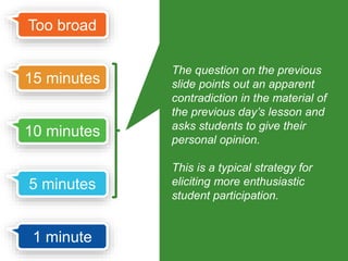 self-actualisation 
esteem 
social 
safety 
physiological 
For example: 
Humans who are struggling to 
find food for survival 
(physiological need) are not 
strongly motivated to seek 
recognition as scientific 
researchers (esteem level 
need). 
 